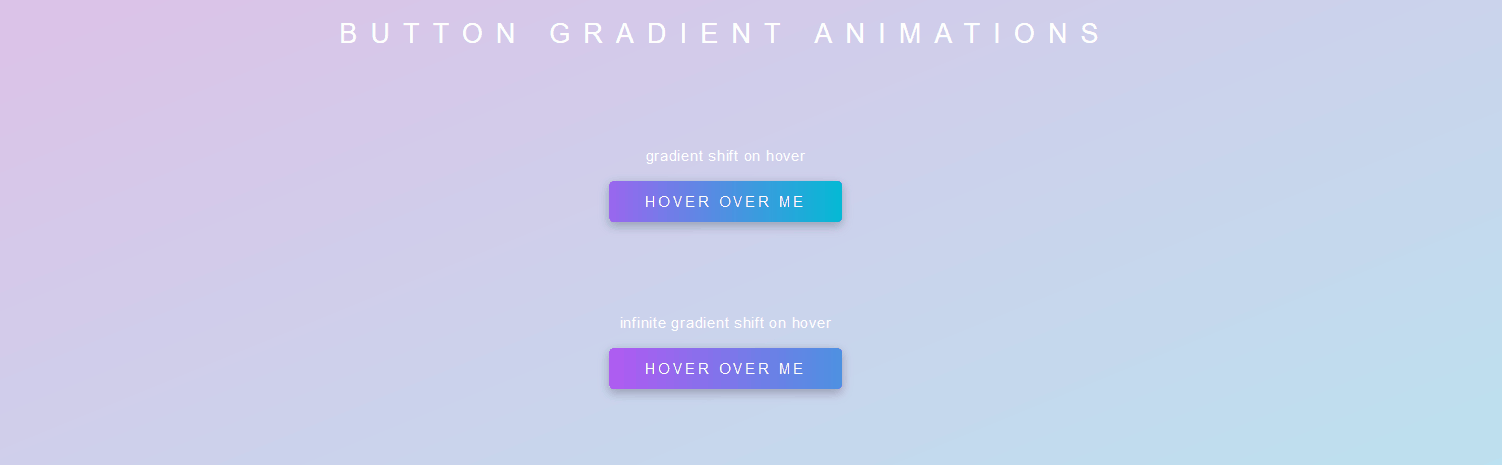 CSS Gradient Buttons - Gradient Button Animations