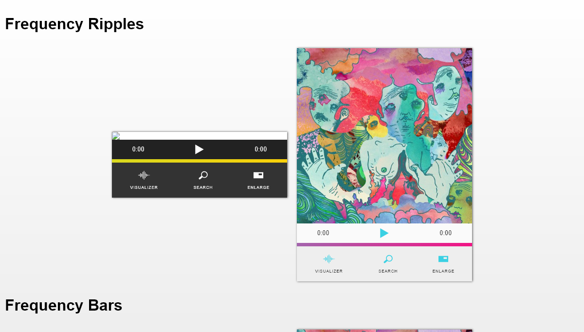 React Music Players - D3.js + React Music Player / Visualizer