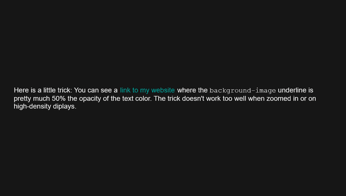 CSS Link Hover Effects - Half-transparent currentColor link underline