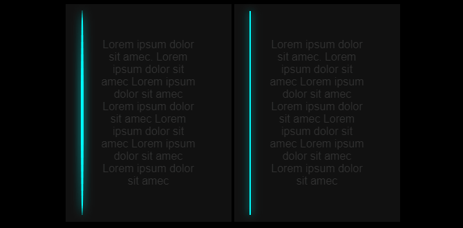 CSS Glow Effects - Scanning CSS Glow Lines