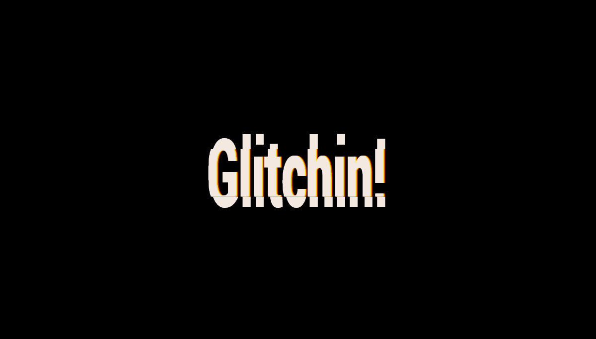 CSS Text Effects - Text Glitch Effect