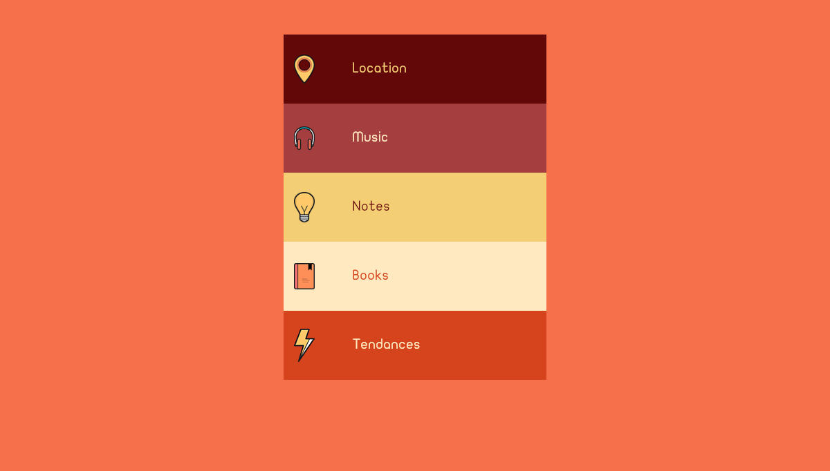 CSS Accordions - flat accordion