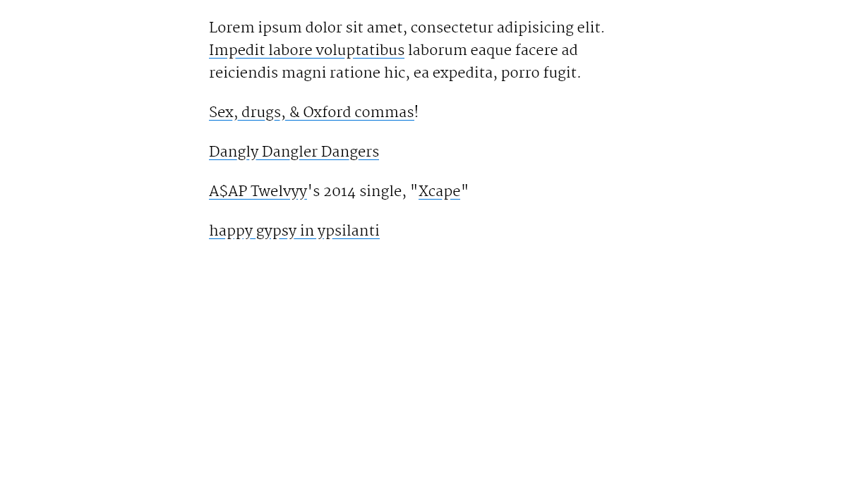 CSS Link Hover Effects - Fancy text-shadow link underline