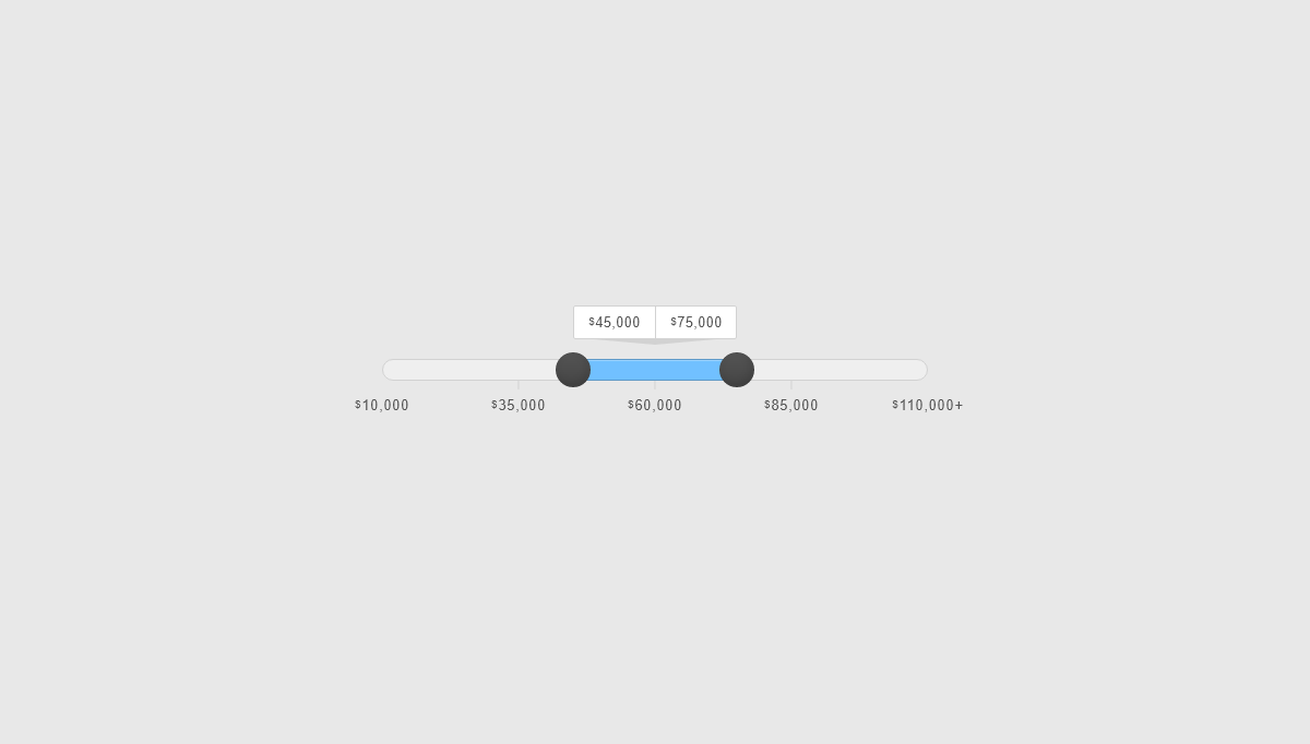 jQuery Range Sliders - Gear Slider