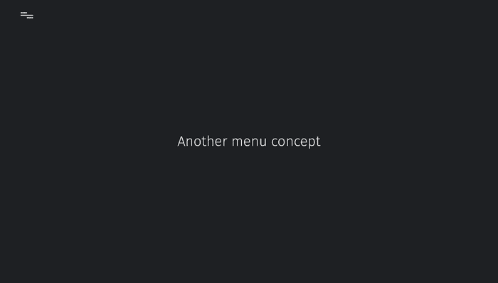 CSS Fullscreen Menus - Fullscreen CSS Menu Concept