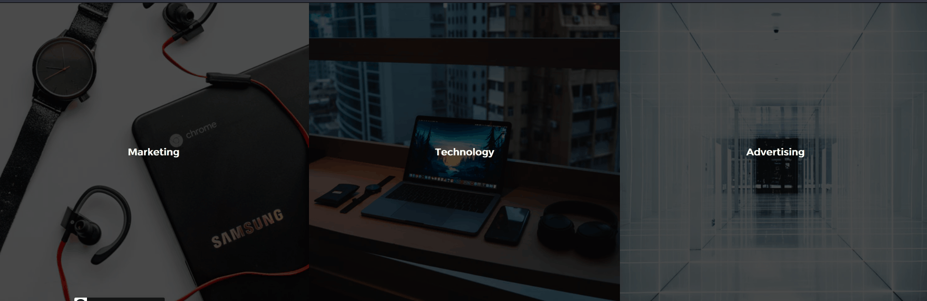 CSS Panels - Expanding CSS Sections On Hover