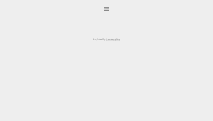 CSS Toggle Menus - Menu Toggle button with flat menu