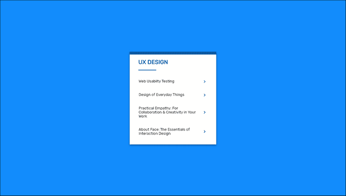 CSS Lists - Cards - ListView 