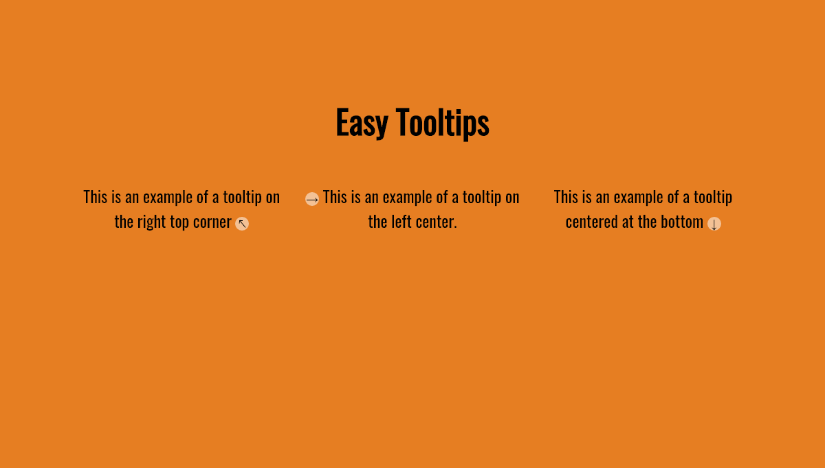 CSS Tooltips - Easy Tooltips