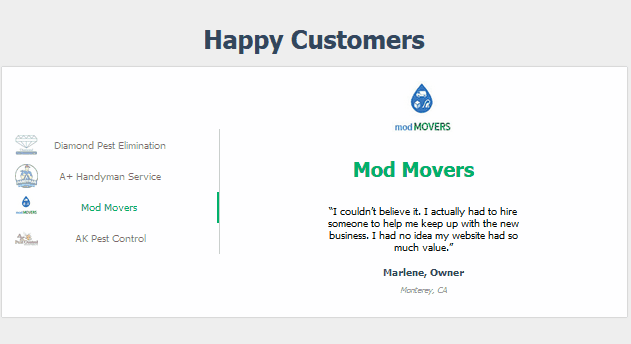 JavaScript Carousels - Flexbox Testimonial Carousel