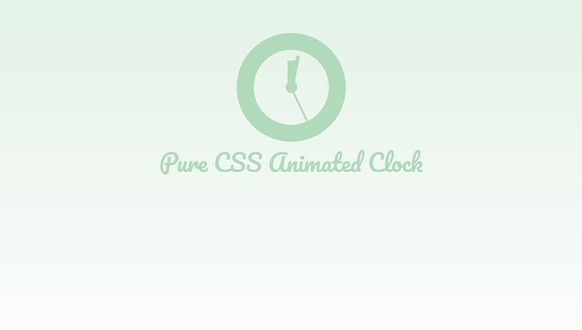 CSS Clocks - Pure CSS Animated Clock