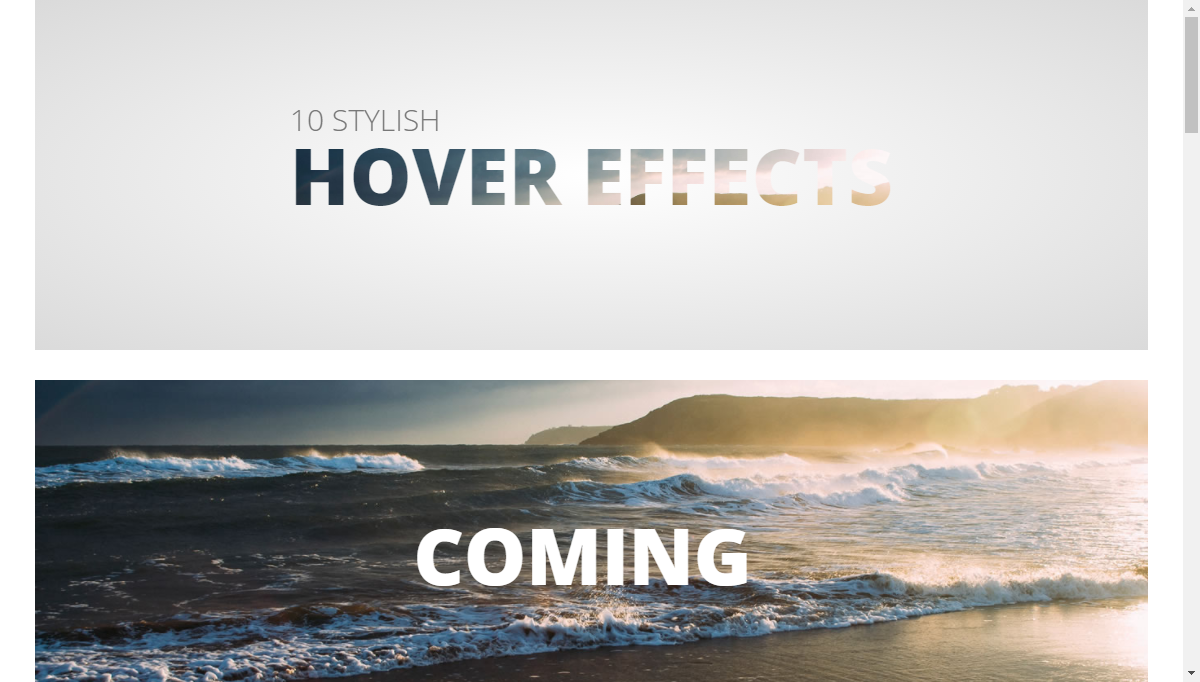 CSS Hover Effects - 10 stylish hover effects with less