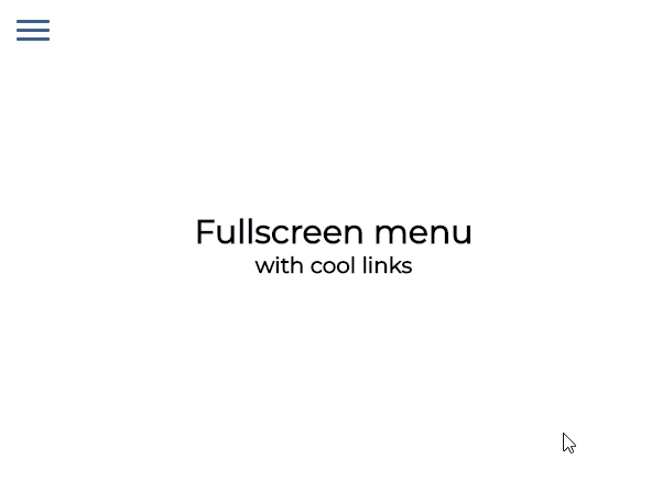 CSS Fullscreen Menus - Pure CSS Fullscreen Menu
