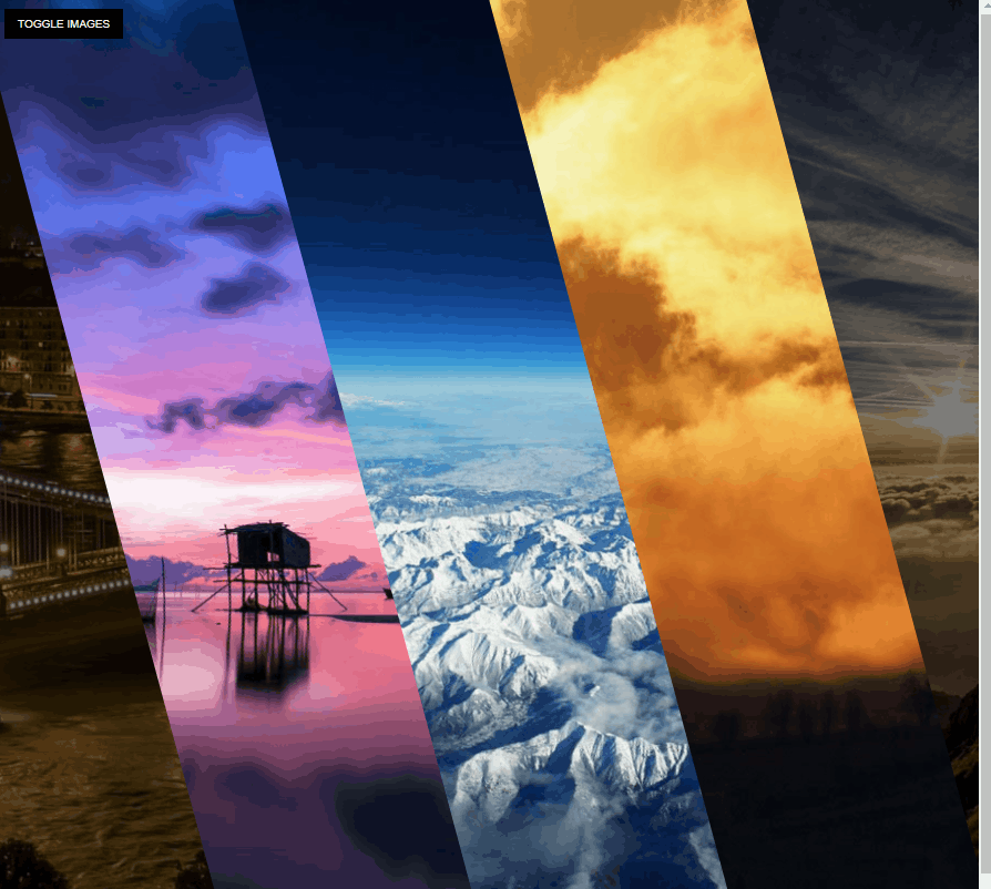 CSS Panels - Skewed Flexbox Panels