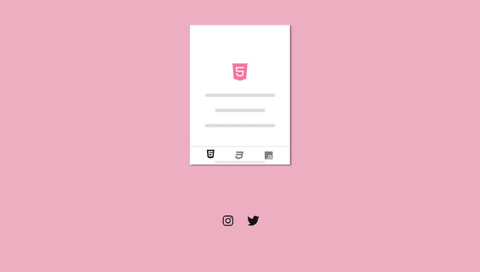 JavaScript Tabs - CSS TABS
