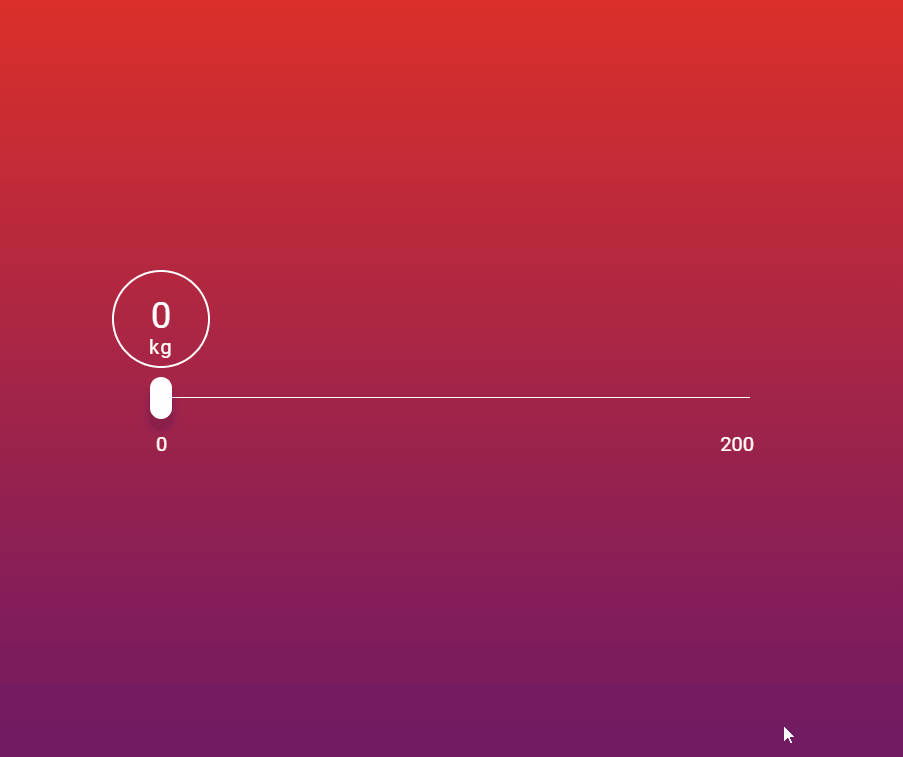 CSS Range Sliders - Slider Range Mars Weight Calculator
