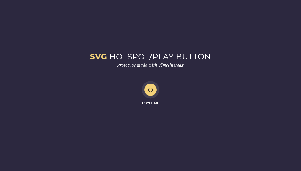 CSS Hotspots - SVG Hotspot/Play button animation