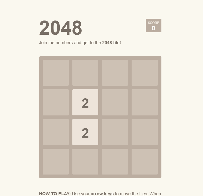 JavaScript 2048 Games - Responsive 2048 with Mobile Touch support