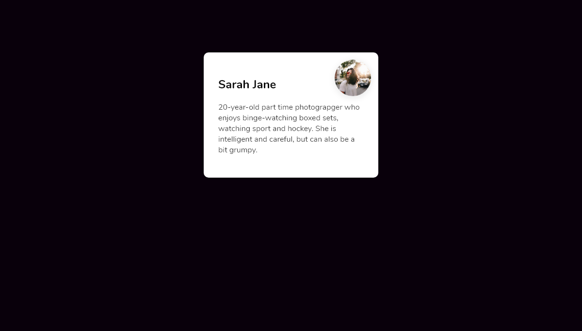 CSS Profile Cards - Profile card