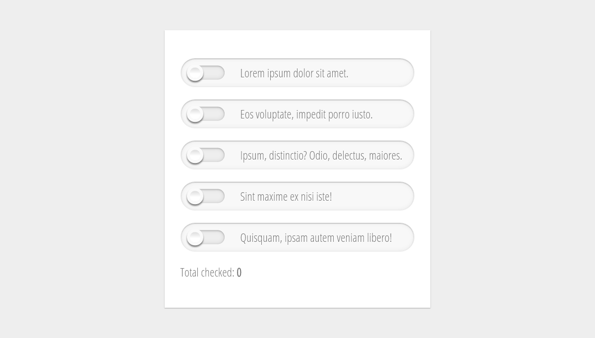 Checkboxes CSS - Realistics radio buttons with only css
