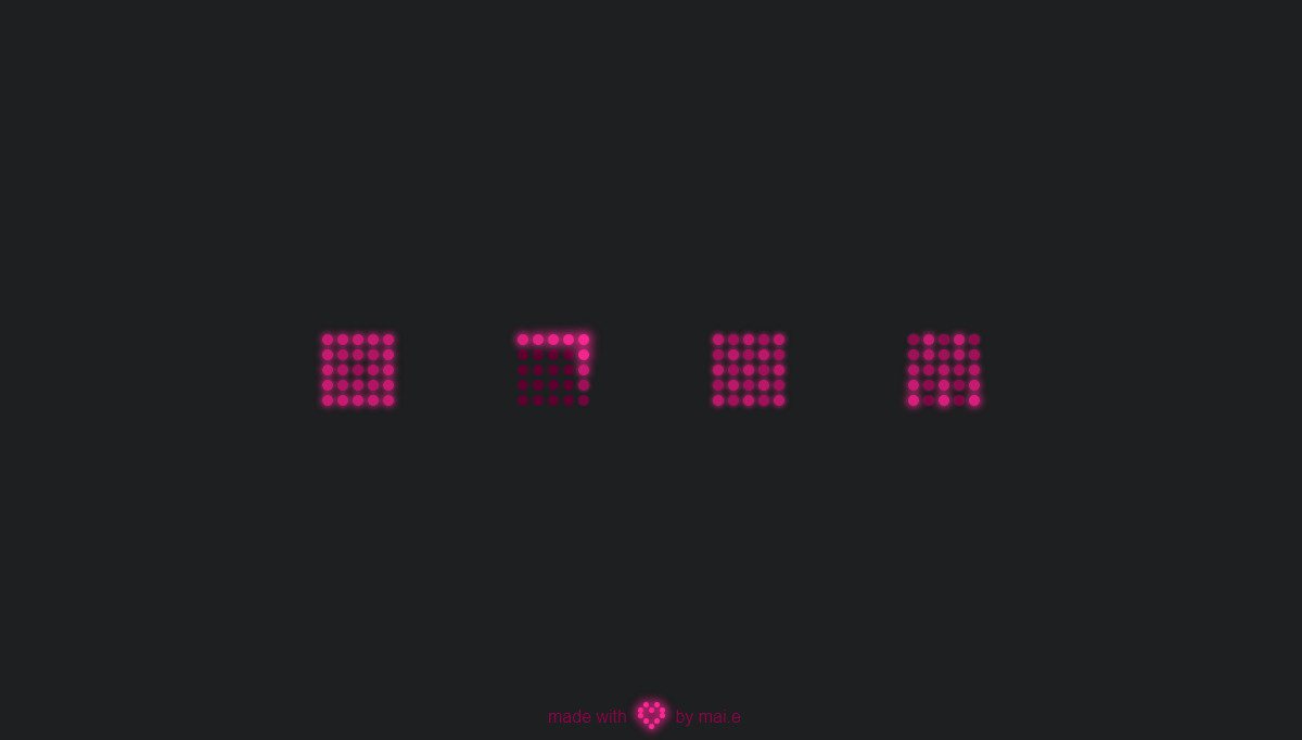 CSS Loaders - Neon Grid Loaders