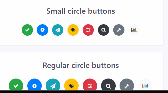 Bootstrap Buttons - Bootstrap Circle Button