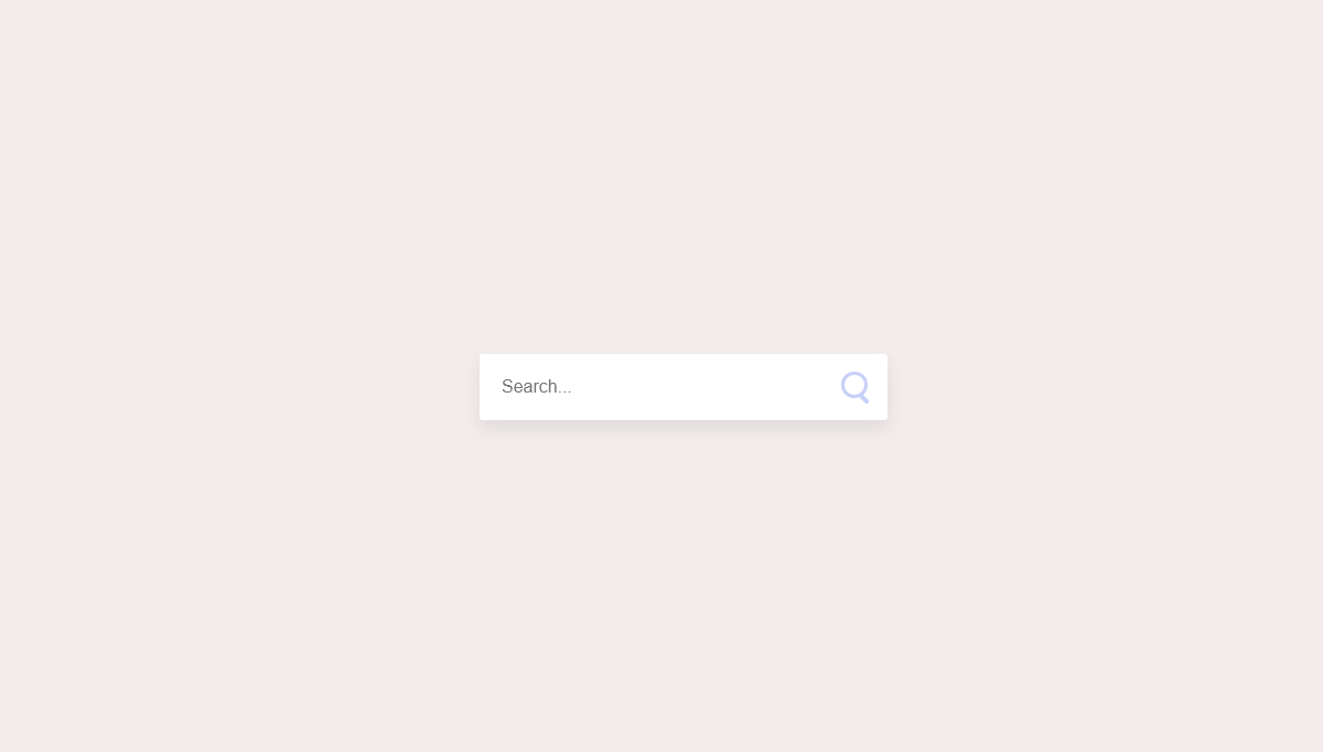 CSS Forms - Search input context animation