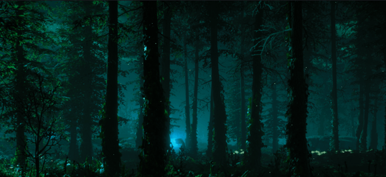 JavaScript Background Effects - Fireflies