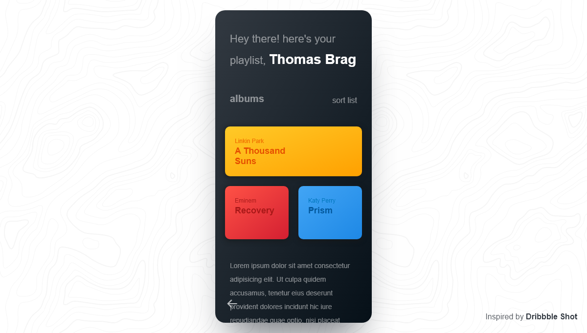 JavaScript Music Players - Music App Interaction GSAP