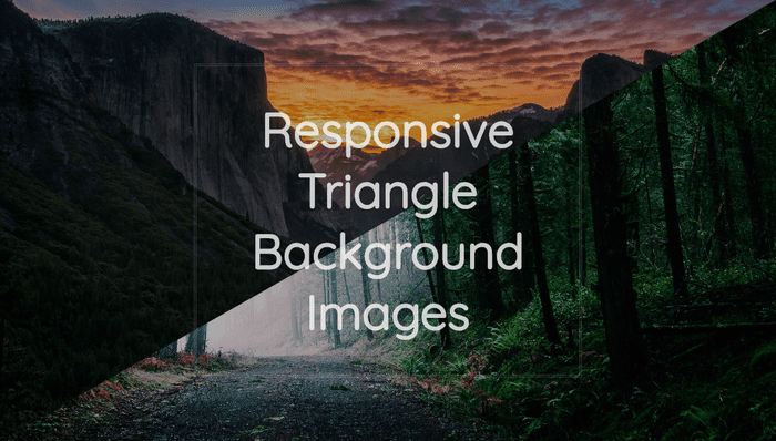 CSS Triangle Backgrounds - Responsive Triangle Background Images