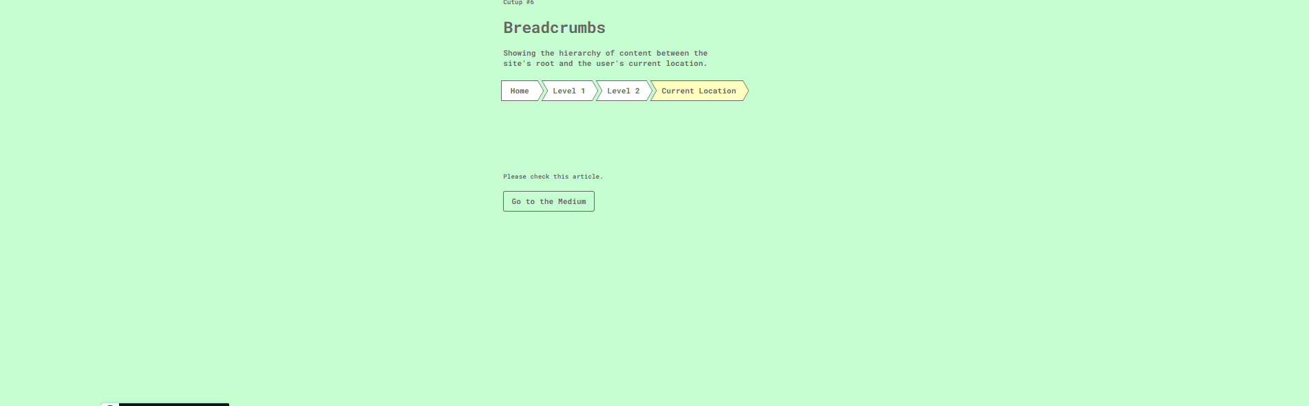 CSS Breadcrumbs