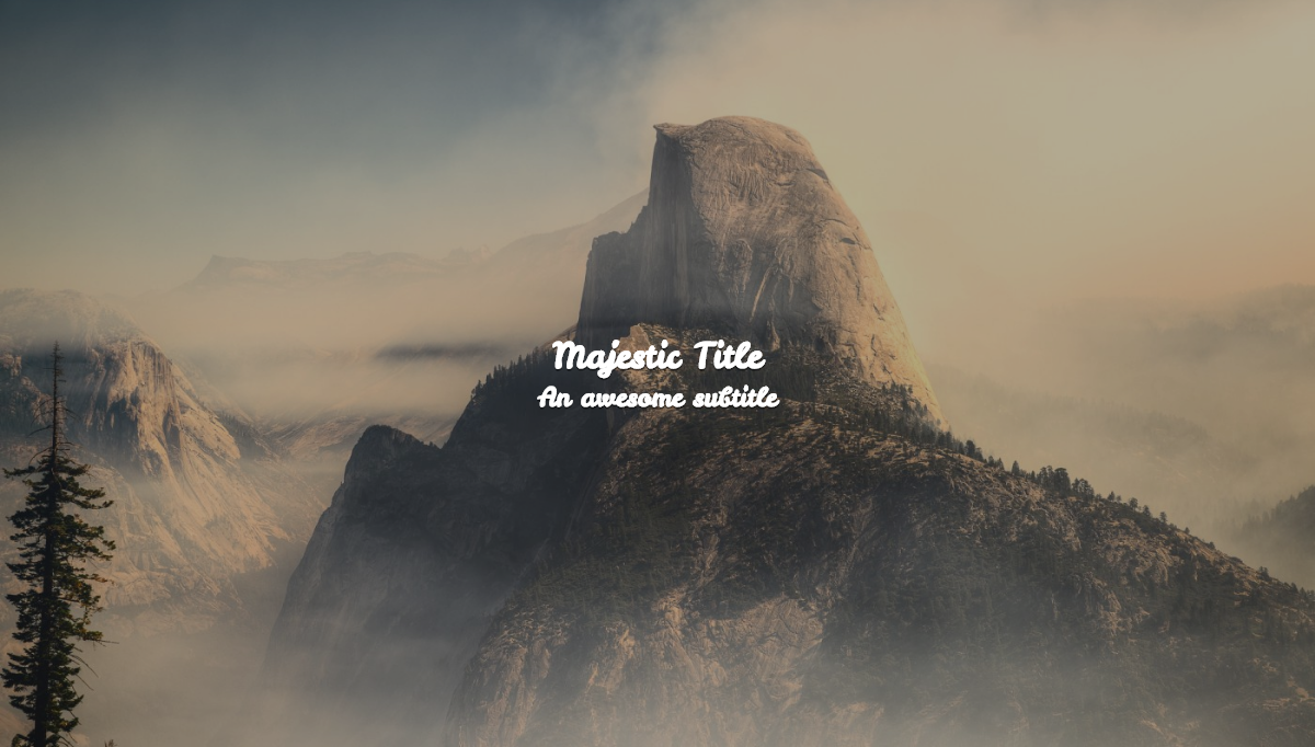 CSS Headers and Footers - Simple parallax header with blur