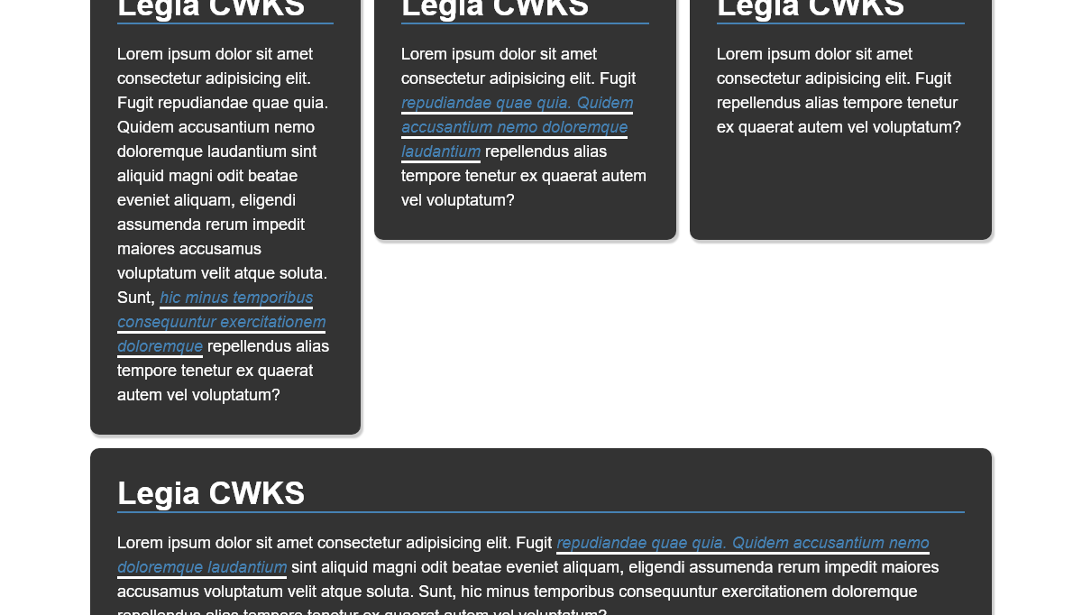 CSS Grid Examples - CSS Dark Grid