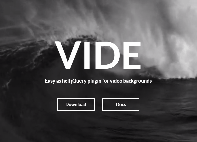 jQuery Background Plugins - Vide
