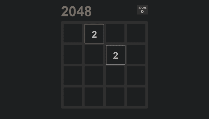 JavaScript 2048 Games - material gradient 2048
