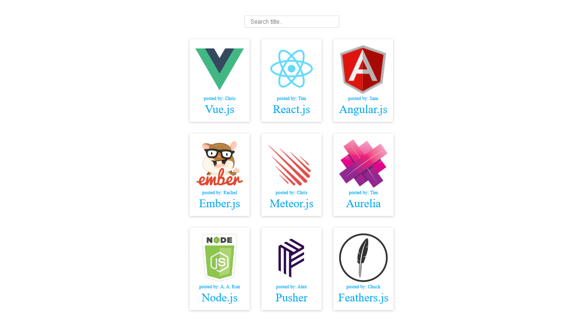 Vue Input Text - Vue search filter