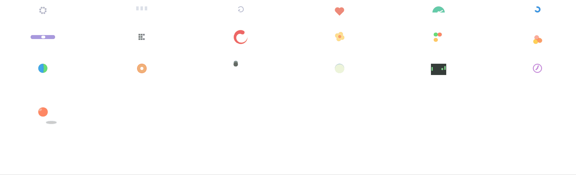 CSS Spinners - 1 Element CSS Spinners