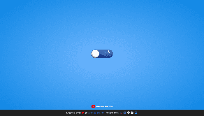CSS Toggle Switches - Checkbox CSS Toggle - Day / Night Mode