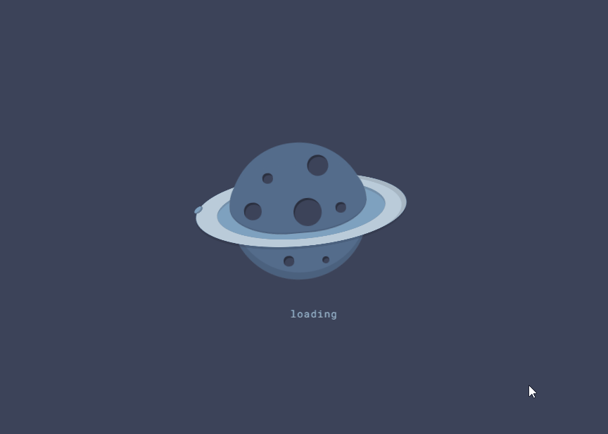 CSS Loaders - Pure CSS Planet Loader Animation
