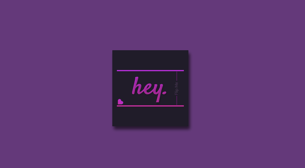 CSS Business Cards - Flipping CSS Business Card