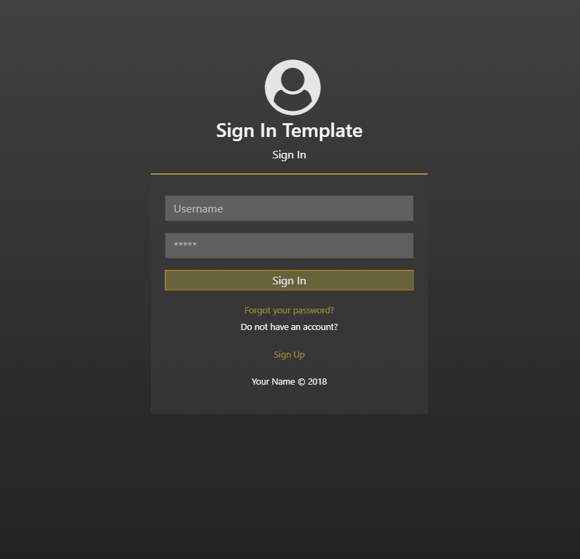 CSS Forms - Animated Login Form