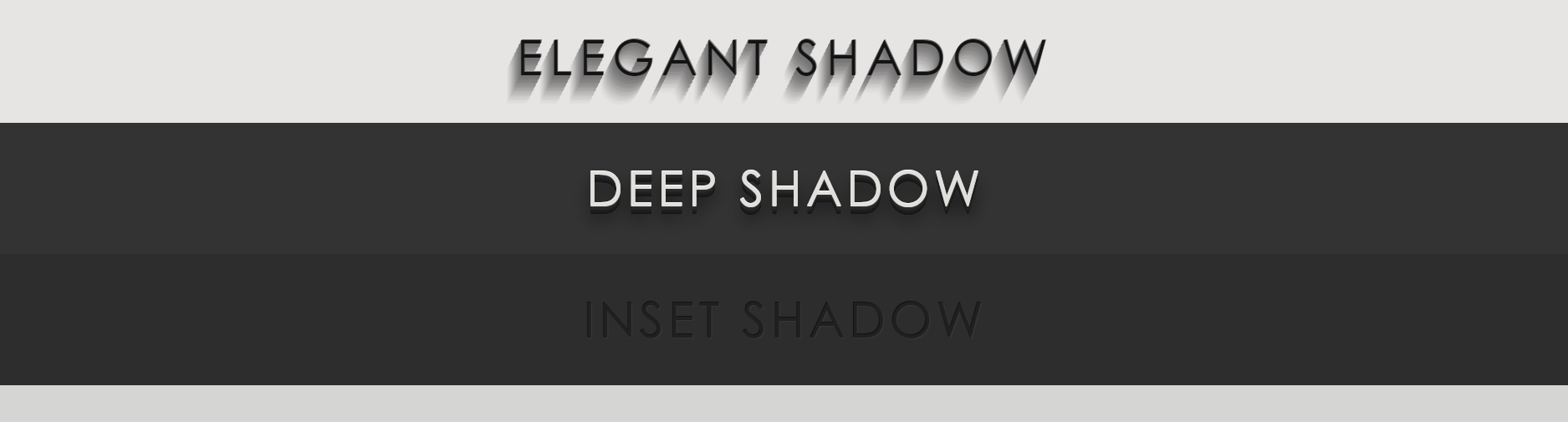 CSS Text Shadow Effects - CSS3 text-shadow effects