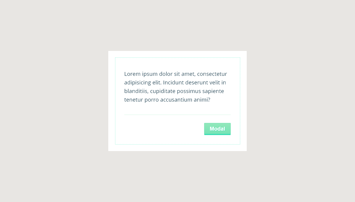 CSS Modal Windows - Modal animation