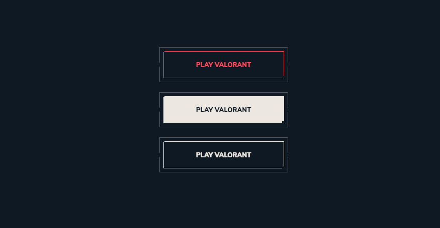 CSS Buttons - Valorant Button
