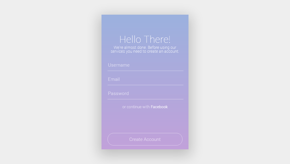 CSS Forms - Purple Gradient Sign Up Form