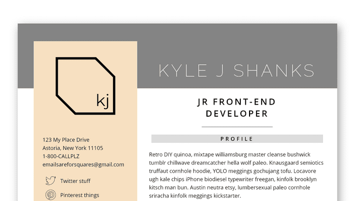 HTML Resume Templates - Minimal CSS Resume