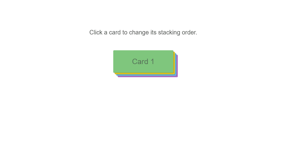 jQuery Cards - Re-order stacked cards