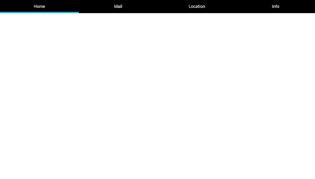 CSS Tab Bars - Android Tab Bar in CSS