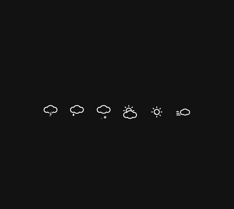 CSS Weather Icons - Animated SVG Weather Icons