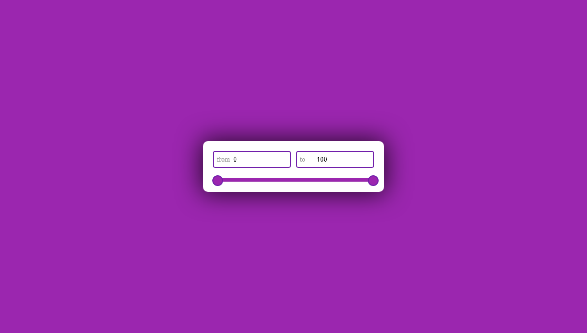 JavaScript Range Sliders - Price Slider (UIslider)